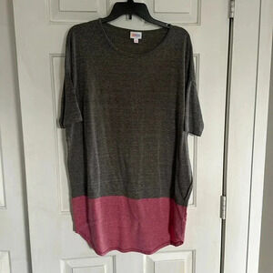 LulaRoe Size Small grey and pink tunic